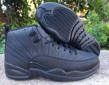 Air Jordan 12 Retro All Black - Click Image to Close